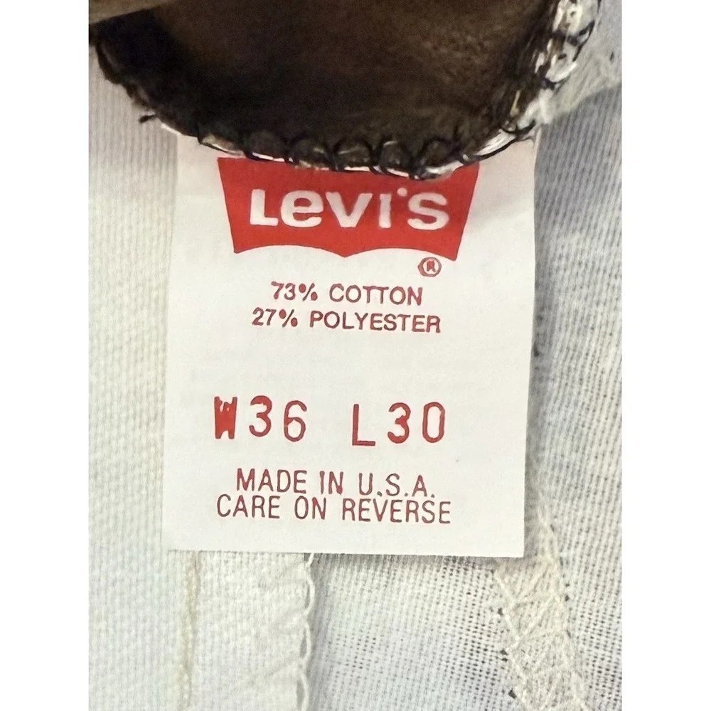 Vintage Levi's 517 Mens 36x32 Bootcut Brown Corduroy Pants White Tag Deadstock
